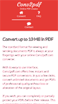Mobile Screenshot of en.conv2pdf.com